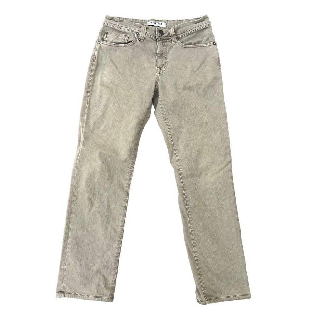 Fidelity denim Jimmy Belmont- khaki jeans size 29 slim fit